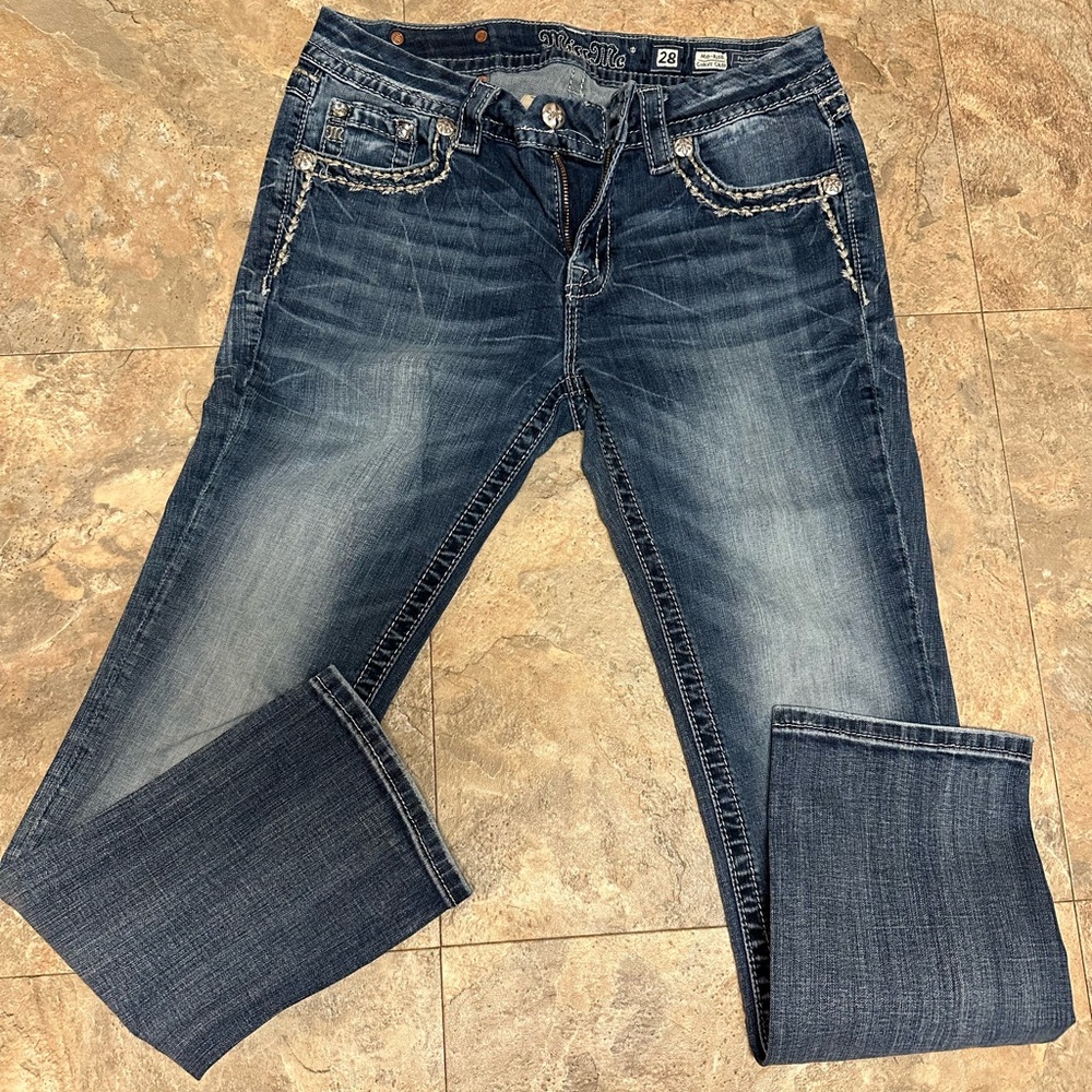 Miss Me Stylish Blue Denim Crop